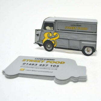 Street Food Die Cut Business Card