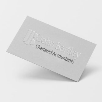 Embossed Business Card