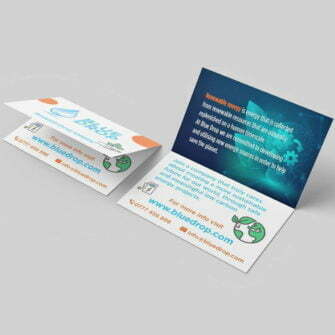 folded business cards